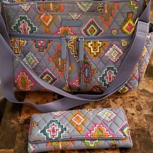 Vera Bradley handbag with matching wallet